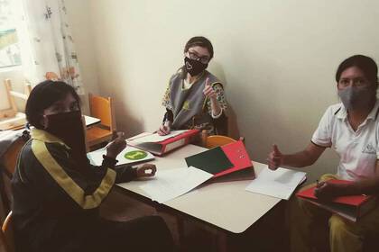 Teil des Teams im Volunteerprojekt in Quito