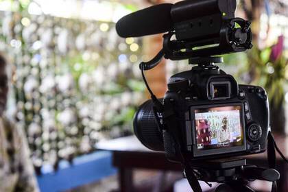 Videodreh und Interview