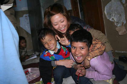 Spaß im Freiwilligenprojekt