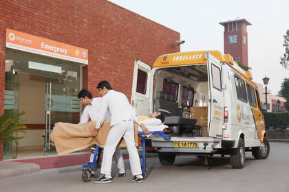 Delhi Krankenwagen