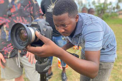 Kameraeinstellungen werden für den Videodreh angepasst