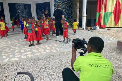 Bei der Produktion eines Musikvideos