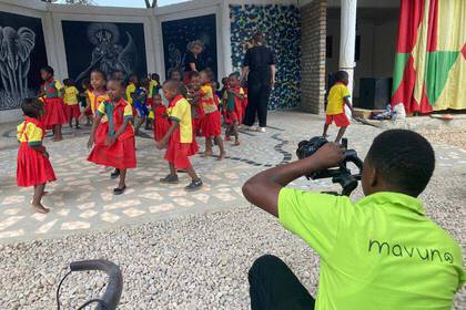 Produktion eines Musikvideos in Mtwara