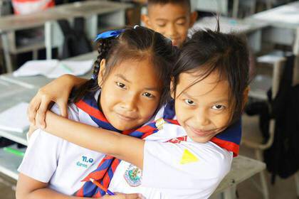 Children in the project in Hua Hin, Thailand