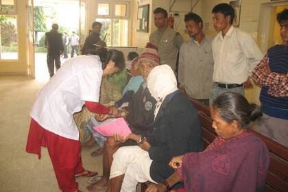 Patients in the clinic