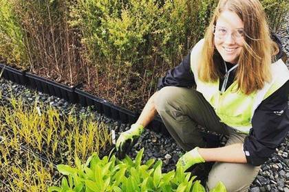 Volunteer im Umweltschutz Projekt