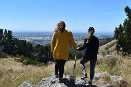 Die Aussicht über Christchurch genießen