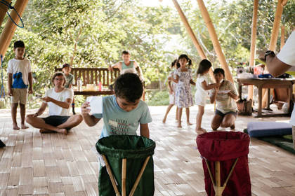 Lernstunde für die Kinder