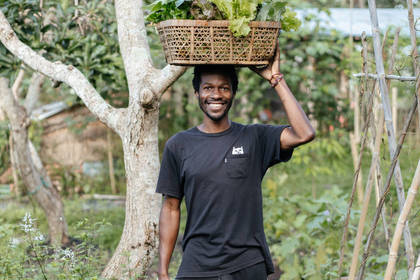 Freude bei der Arbeit im Garten