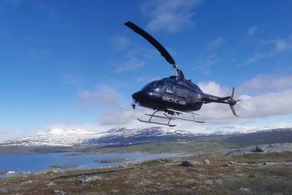 Flug mit dem Helikopter