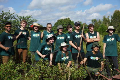 Im Naturschutz Projekt auf Borneo ist Teamwork wichtig