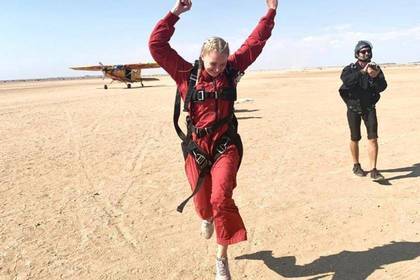 Joy after the skydive
