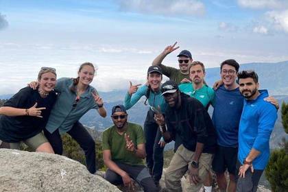 Gruppenfoto während der Wanderung