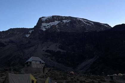 Camp auf dem Weg zum Gipfel
