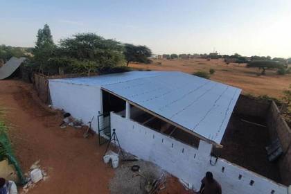 Ansicht der Farm von oben