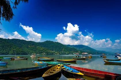 The Fewa Lake in Pokhara