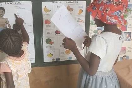 Kinder lernen in der Vorschule