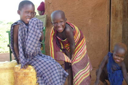 Maasai children in Tanzania