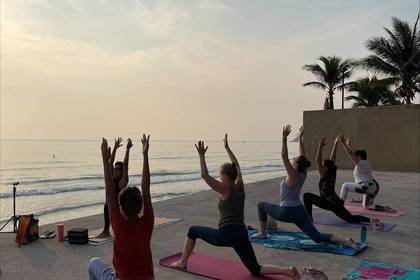 Gemeinsame Yoga Übungen