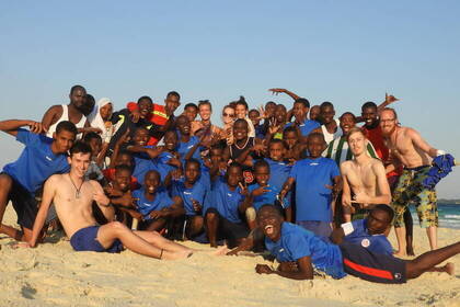 Volunteering as football coach on Zanzibar