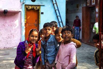 Kinder in Delhi