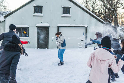 Spaß in der Volunteer Unterkunft in Island