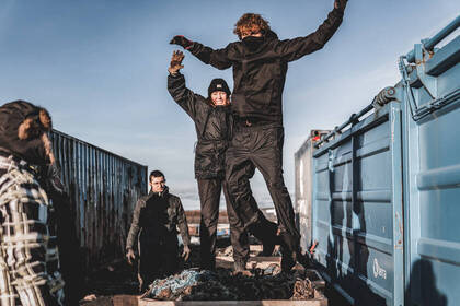 Bei der Freiwilligenarbeit in Island