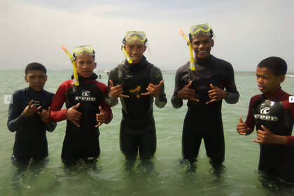 Volunteers im Surf-Projekt in Südafrika