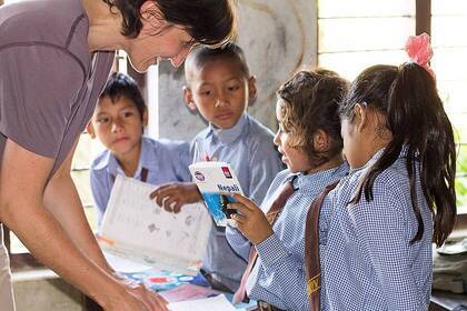 Freiwilligenarbeit an der Schule in Nepal