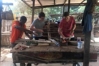 BambooDo materials and volunteers