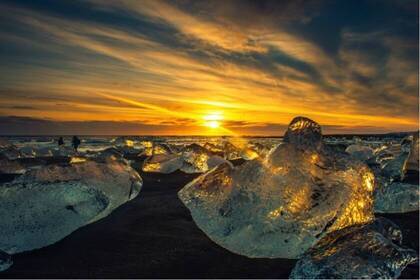 Gletscherlagune in Island