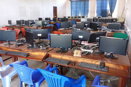 Computerraum an der Universität