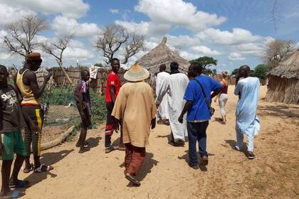 Dorfgemeinschaft in der Region Diourbel