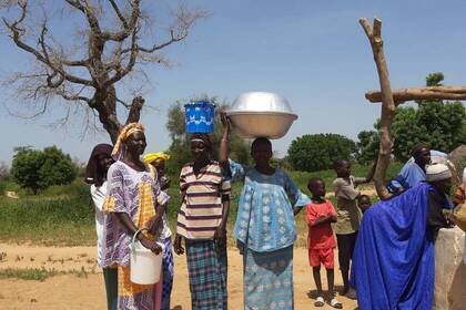 Einheimische in der Region Diourbel