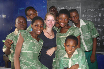 Wissensvermittlung und Erziehung Freiwilligenarbeit Ghana