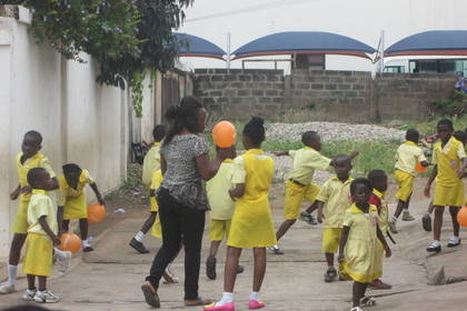 Voluntary service at the school in Ghana