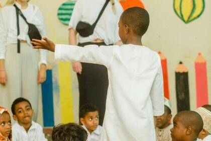 Kind im Projekt in Sansibar