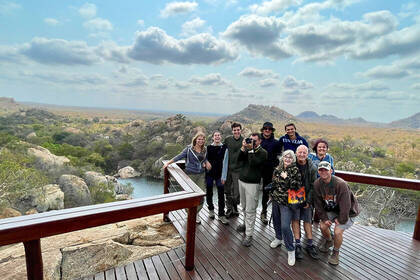 Freiwillige auf einem Ausflug