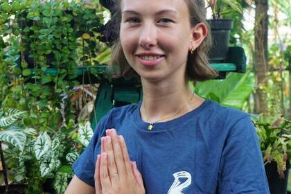 Hannah as a volunteer in Bali