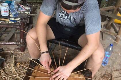 Volunteer bei der Arbeit