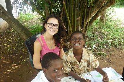 Volunteer work in street children project in Ghana