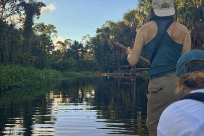 Volunteers auf dem Fluss