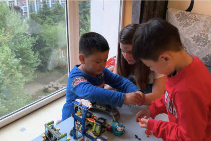 Lego bauen mit Kindern