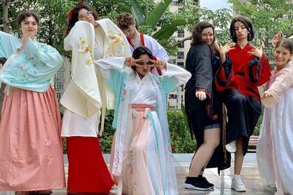 Volunteers haben Spaß