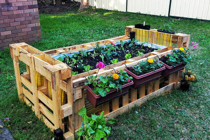 Garten im Kindergarten