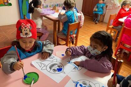 Aktivitäten im Kindergarten