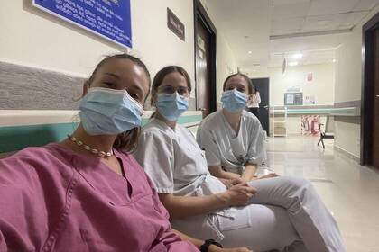 Freiwillige im Krankenhaus