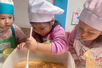 Backen mit den Kindern