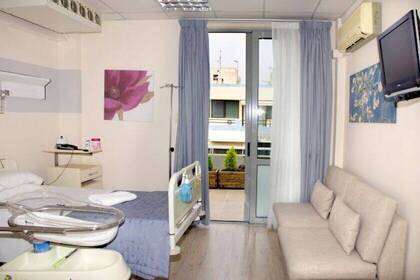 Zimmer im Krankenhaus Kreta 