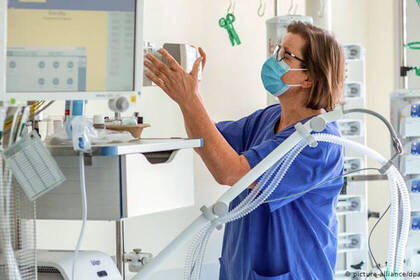 Mitarbeiterin im Krankenhaus